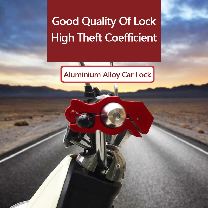 Замок для мотоцикла руля скутера Блокировка безопасности тормоз рукоятка