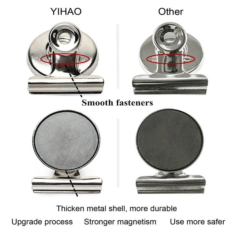 5 шт. холодильник чистые зажимы для записок с держателем netic Офис металла|Магниты