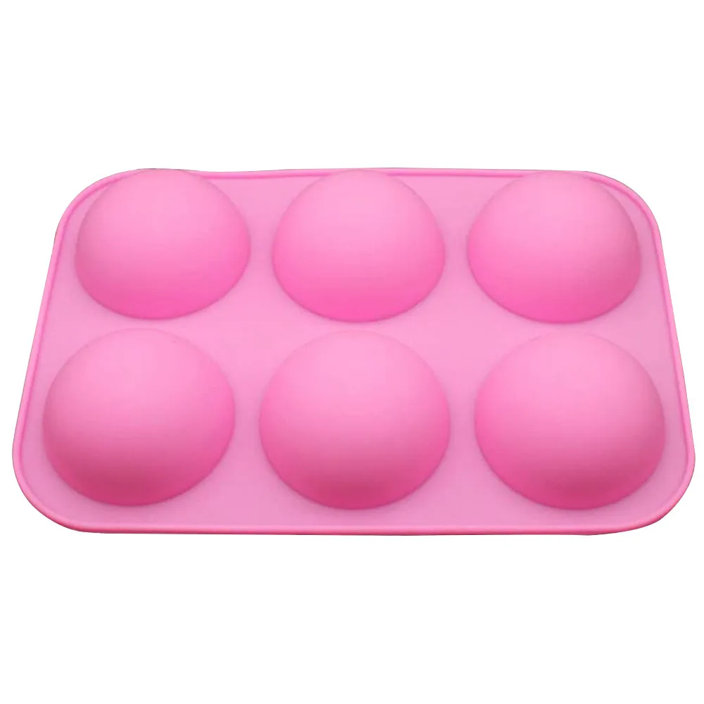 2 шт. розовый 6 cavity торта силиконовая форма для выпечки аксессуары 3D DIY