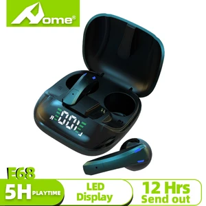 true wireless bluetooth headphones with mic low latency game earbuds earpieces led in ear tws touch earphones for android iphone free global shipping