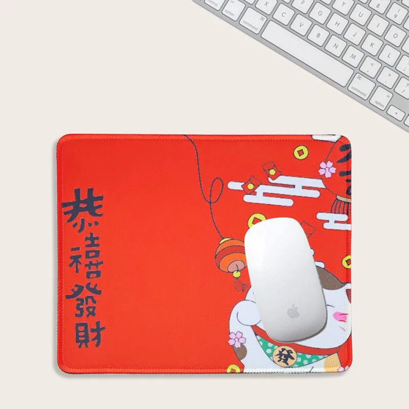 

Creative cartoon lucky cat laptop non-slip mouse pad computer desk pad writing desk book rubber mouse wrist pad