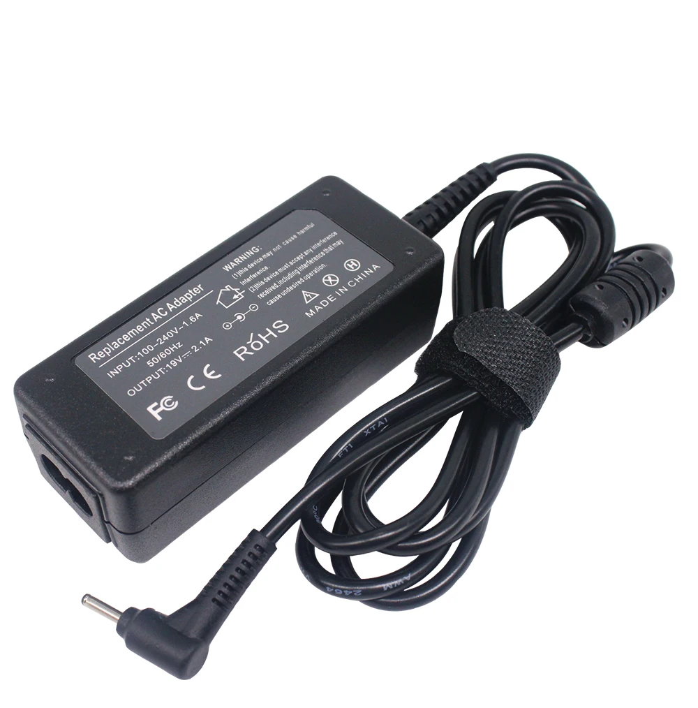 

40W 19V 2.1A Power Supply 2.5mm*0.7mm For Asus Eeee PC 1005 Mini Laptop AC Adapter 110-240 Notebook