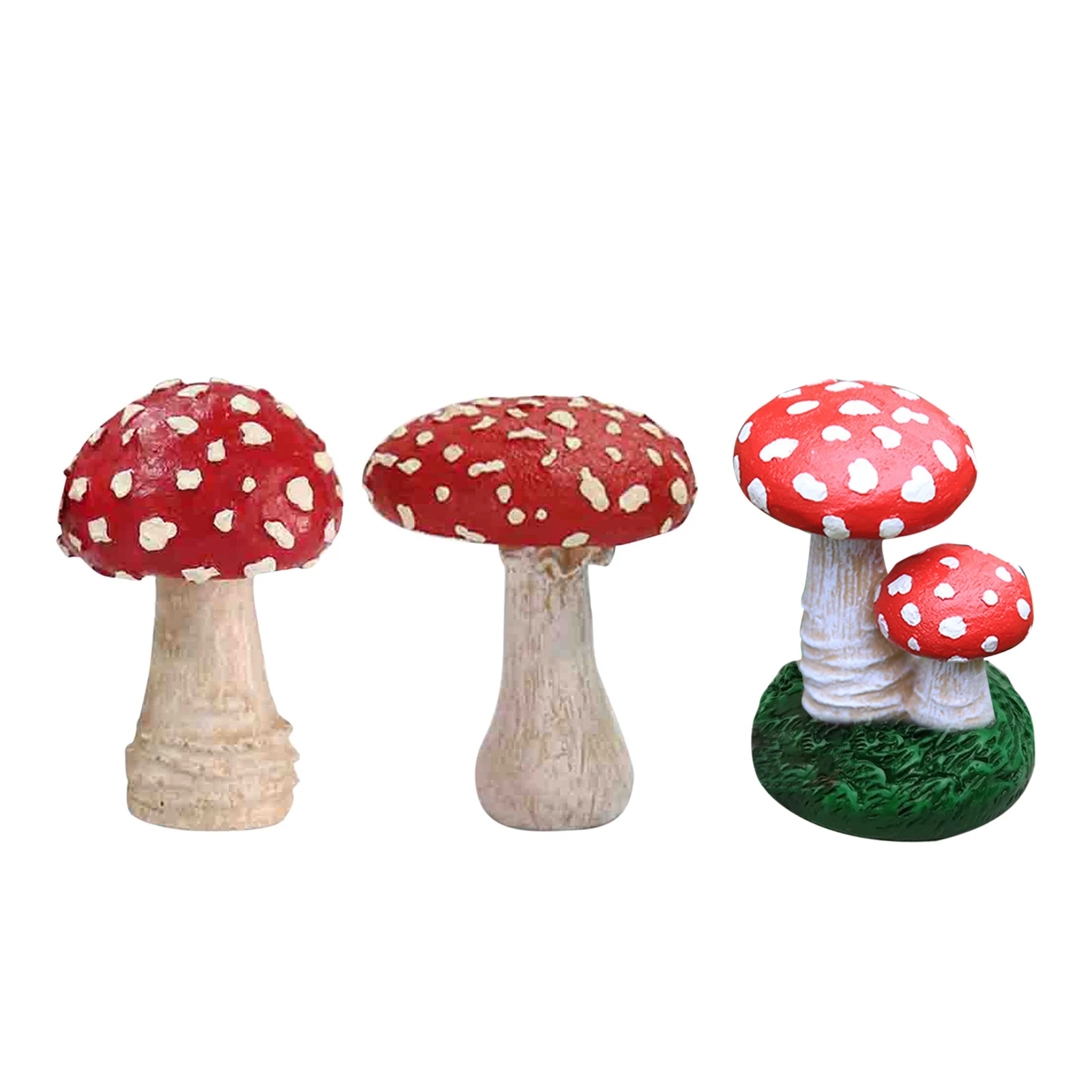 

New Outdoor Pastoral Simulation Resin Mushroom Ornament Park Landscape Plants Sculpture Crafts Courtyard Garden Figurines Decor