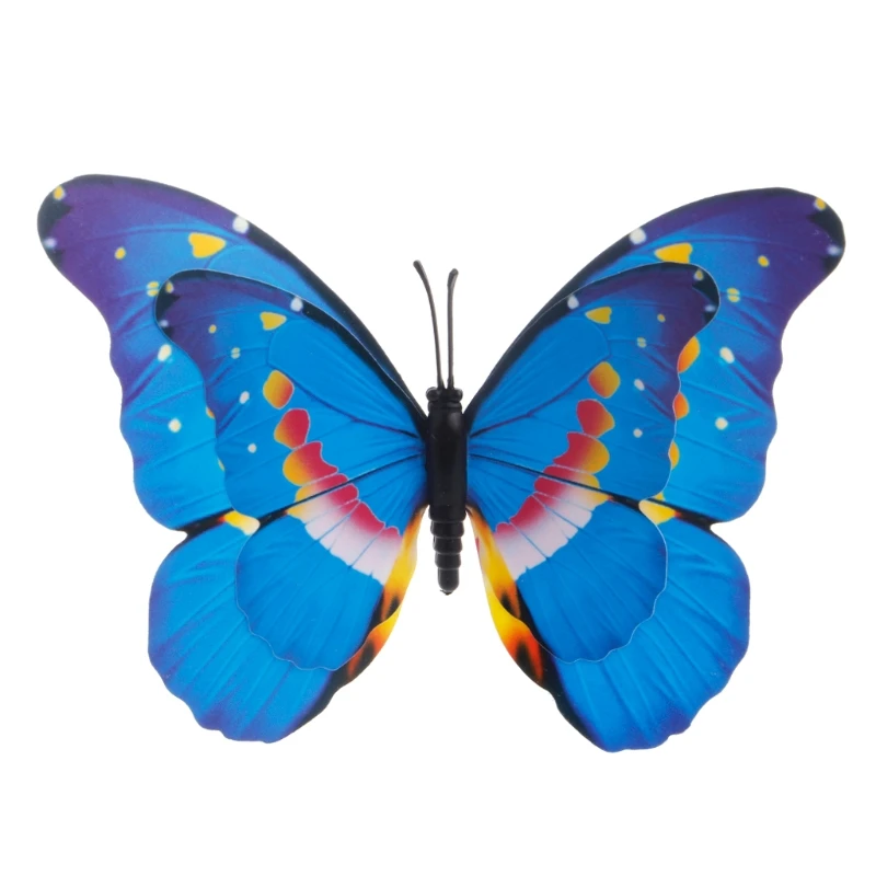 12 см красочная сказочная бабочка на палочке украшение для дома сада ваза