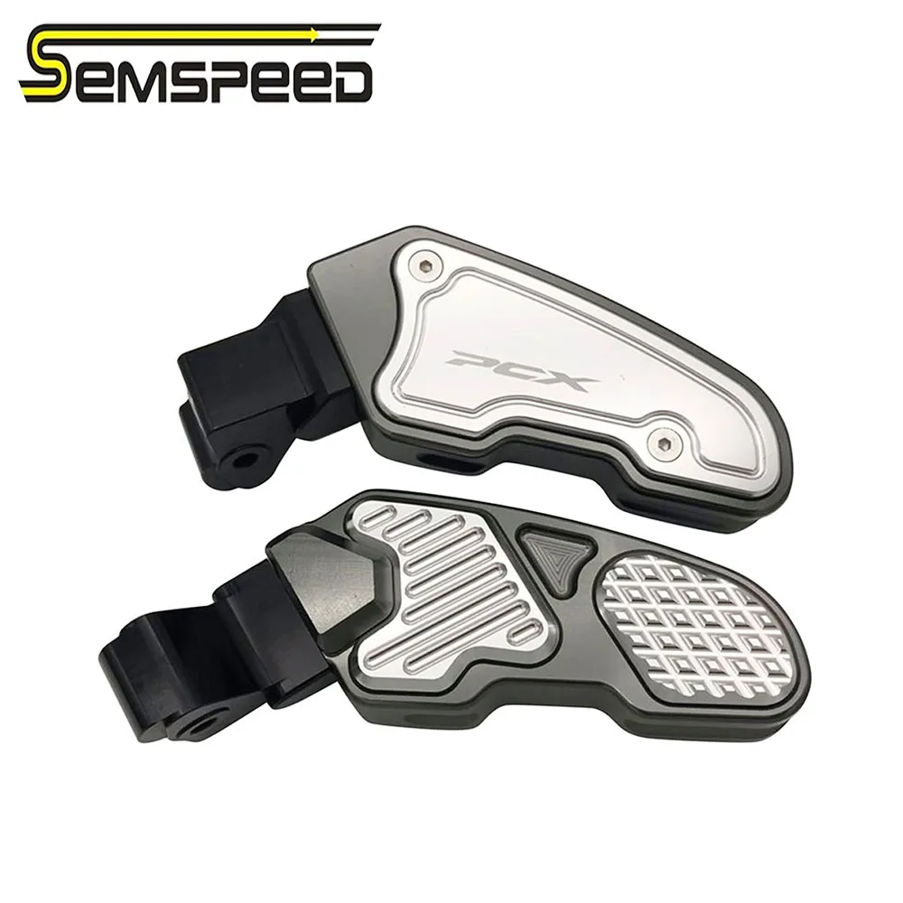 SEMSPEED сзади стопы ног педаль для Honda PCX 125 150 PCX125 PCX150 мотоциклетные Задние подножки шаги ног пластина