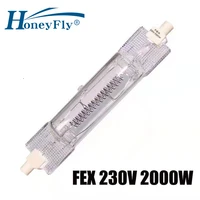 honeyfly fex 138mm halogen bulbs lamp 220v 2000w rx7s filament flood light quartz tube newsmaking interviewing lighting