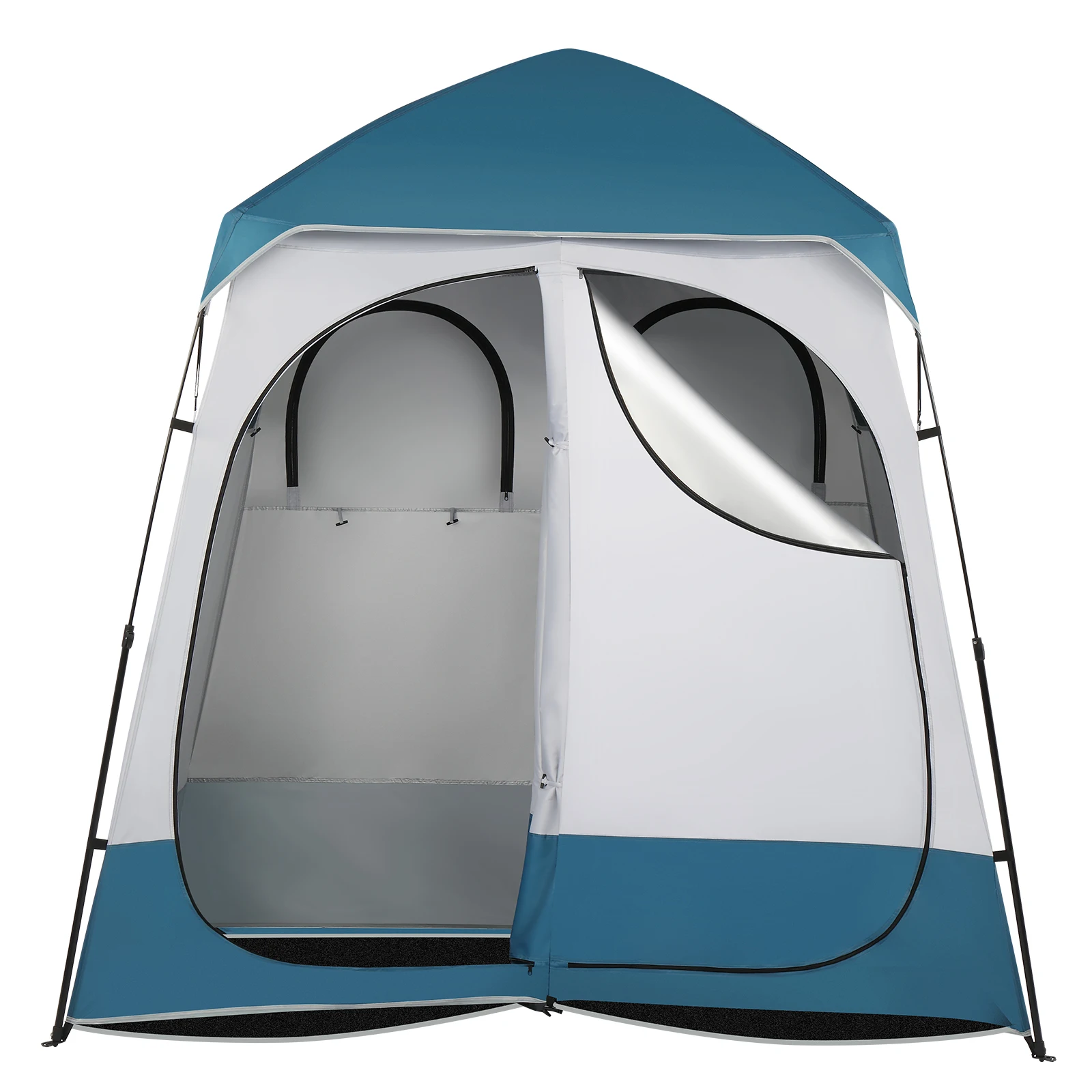 

229*229*122cm Oxford Cloth Double Dressing Tent Blue/White