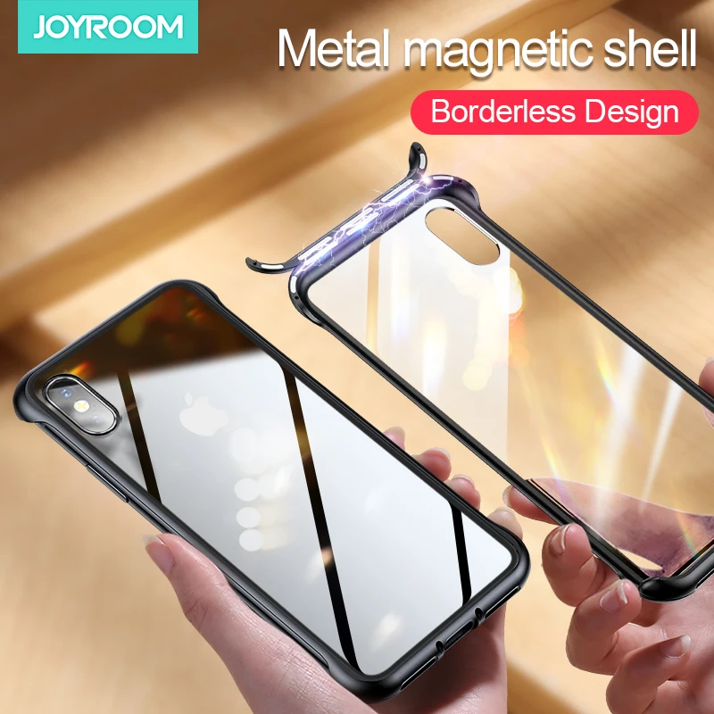 

Shockproof 9H Tempered Glass Case Cover For iPhone X XS XR XS MAX Strong Magnetic Metal Cases For iPhone XS MAX Fundas Shell