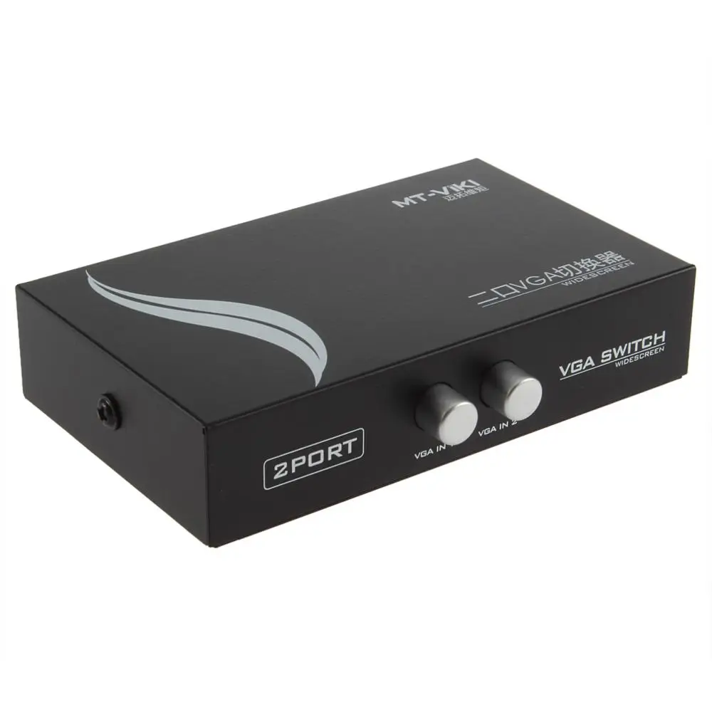 Mini 2 Road Port VGA SVGA LCD Monitor Switch to 1 Selector Box Portable Switcher for HD TV DVD PC MP3 | Компьютеры и офис