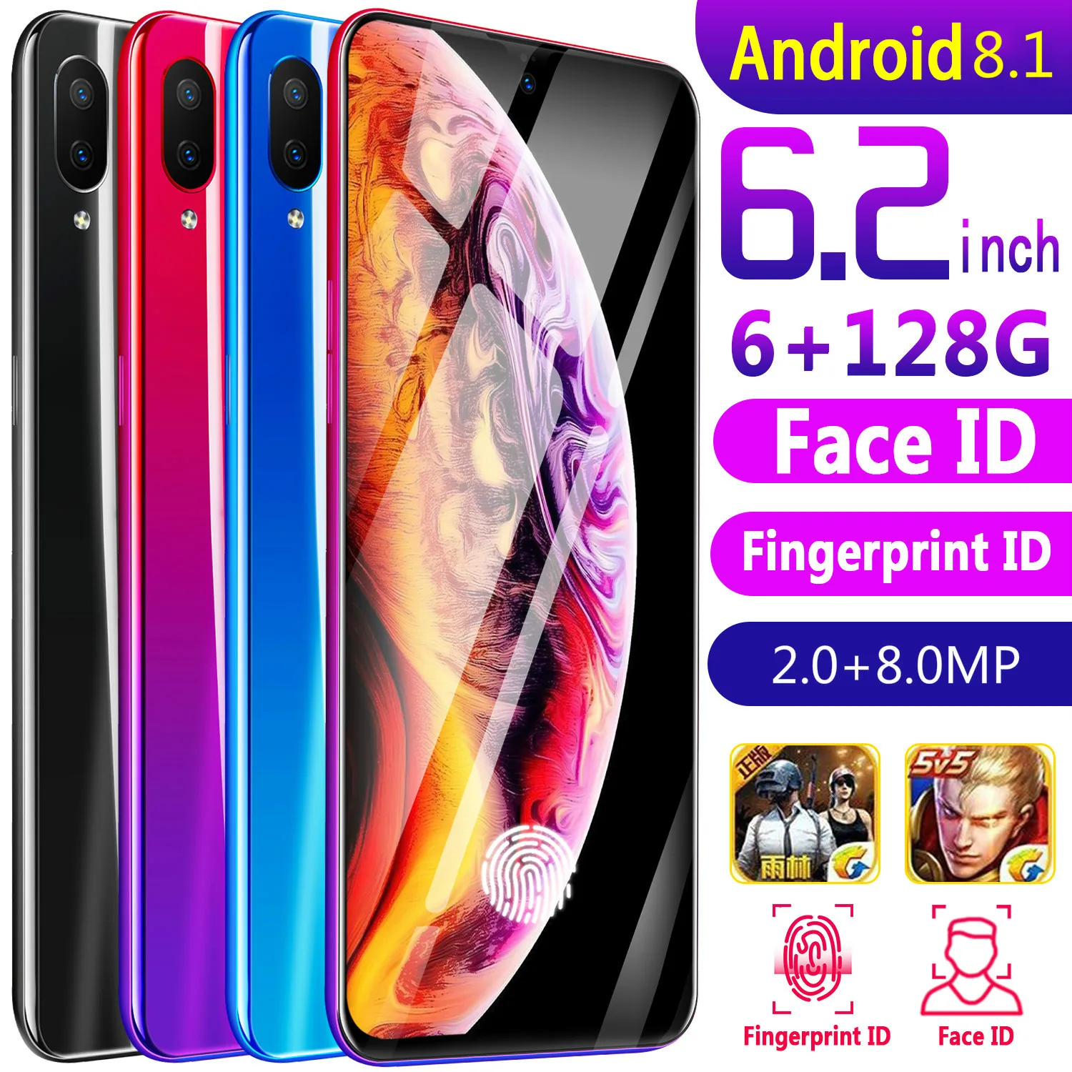 CHAOAI X23 смарт телефон разблокированный мобильный android две sim карты двойной режим ожидания 3g сеть 6 2 дюймов