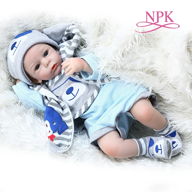 50 см Реалистичная кукла bebe Кукла reborn baby boy силиконовая мягкая на ощупь
