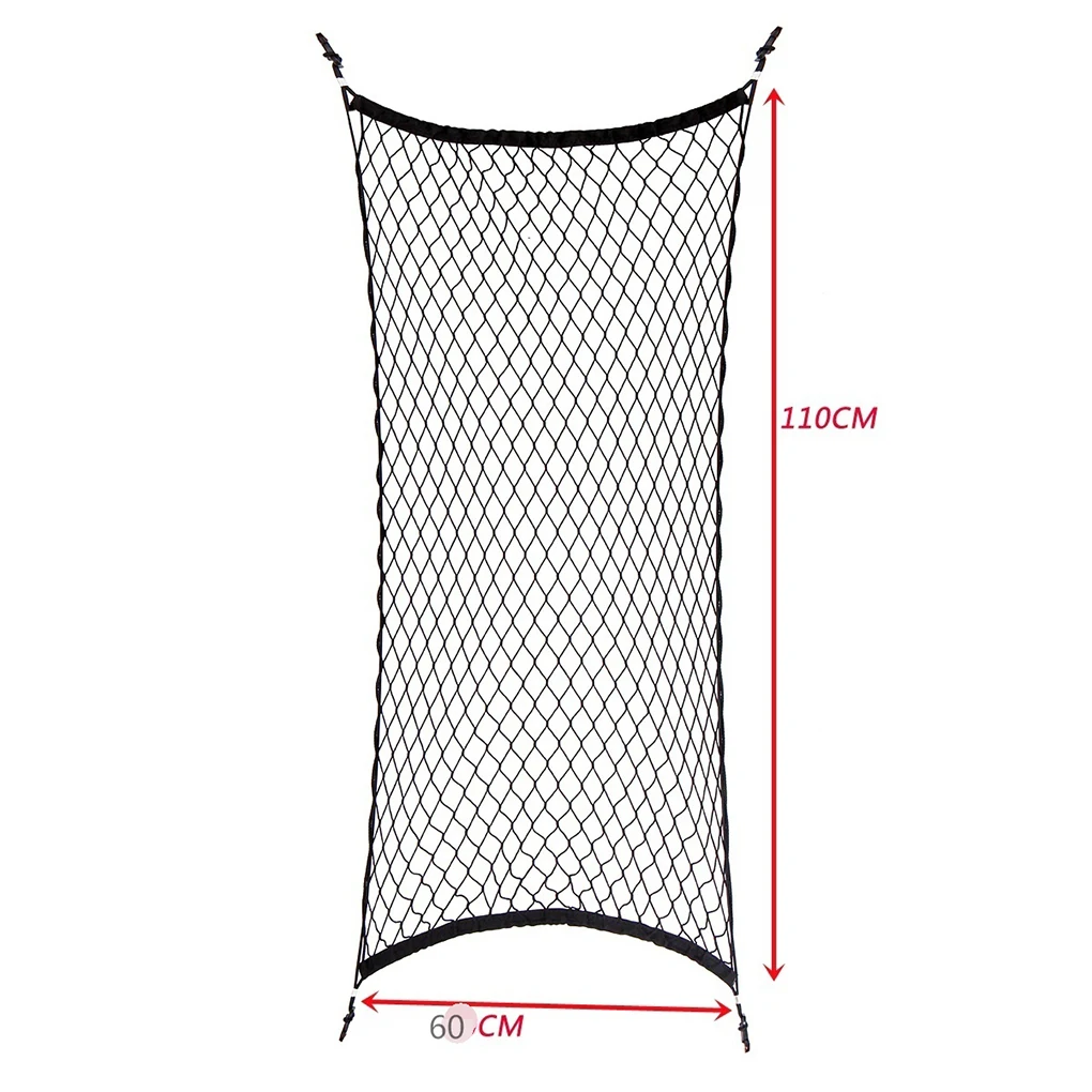 

Universal Car Trunk Net Mesh Design Black Nylon Cargo Storage Organizer Pocket Net 115*60cm