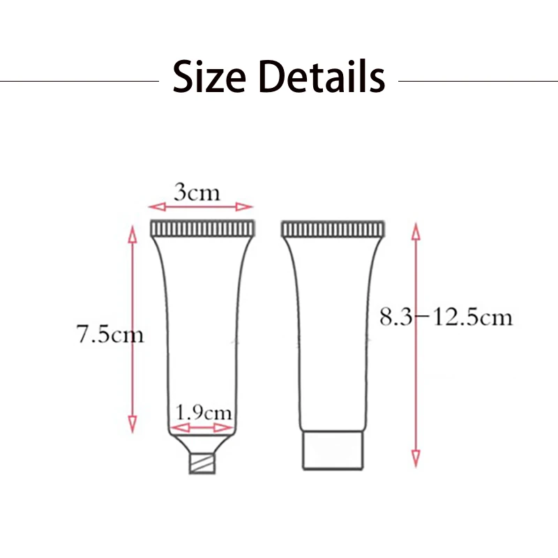 Черный 15 мл пустой косметический контейнер маленькая многоразовая бутылка для