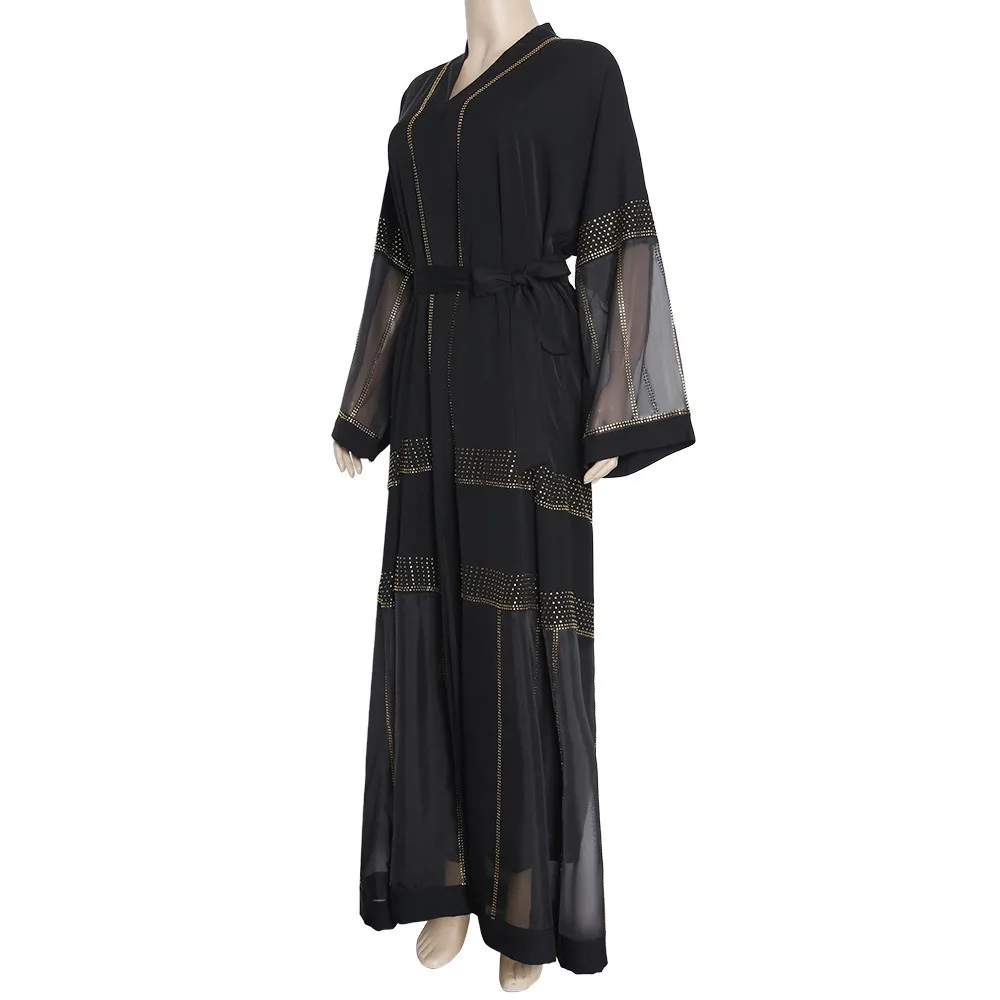 

Black Abaya Dubai Turkey Muslim Hijab Dress 2021 Caftan Marocain Arabe Islamic Clothing Kimono Robe Femme Musulmane Djellaba