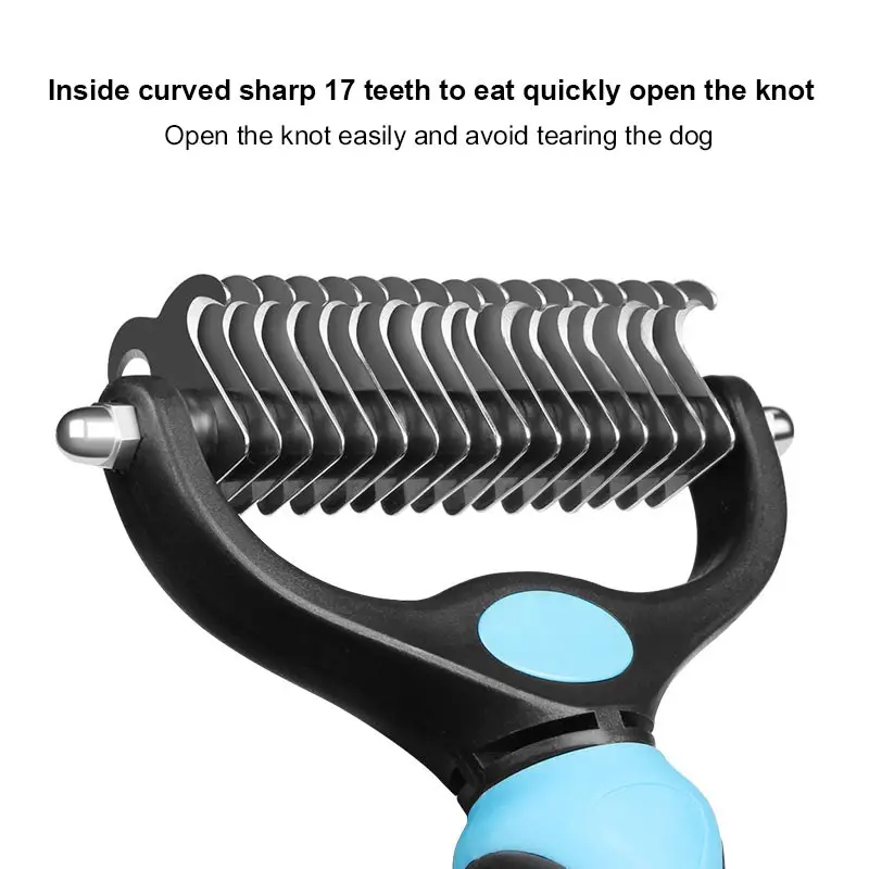 Собака гребень НОВЫЙ односторонний кошка 1 шт. крупных собак щетка открытый узел