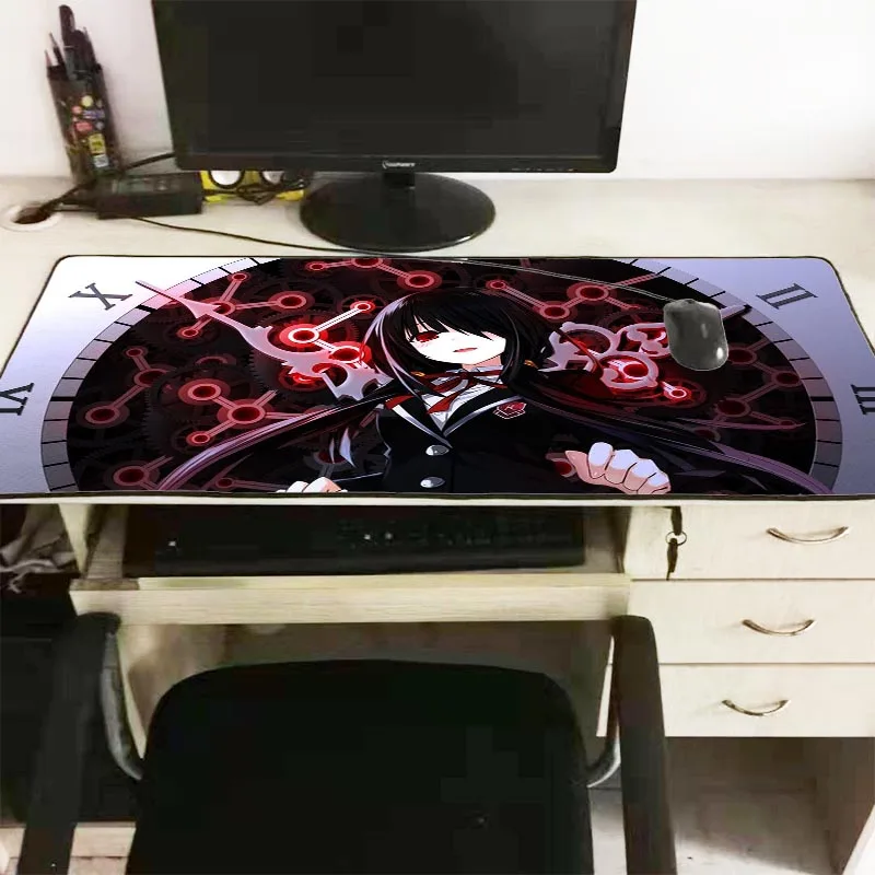 Mairuige DATE A LIVE аниме Большие размеры запирающиеся края коврики для мыши игровая скорость коврик для мыши Компьютерная мышь игровой коврик для CSGO дота ЛЛ