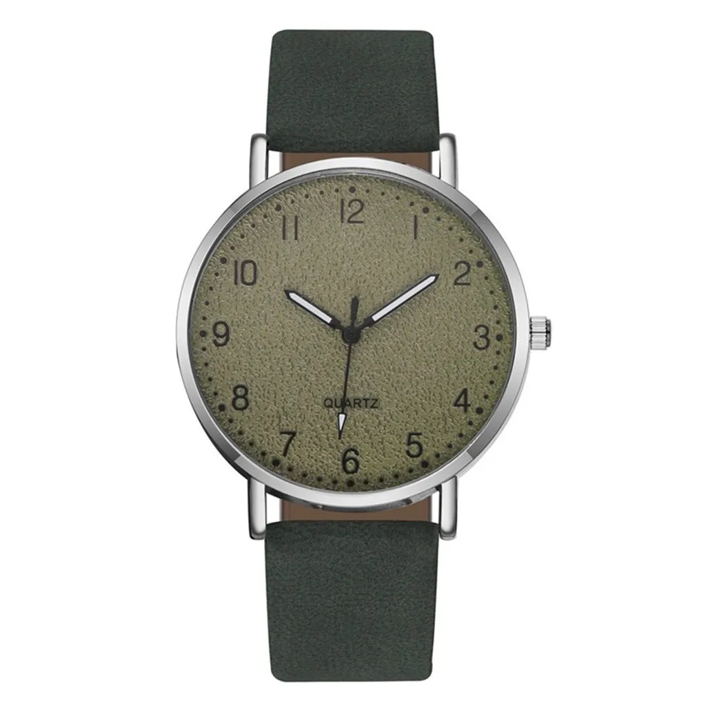 Простые женские часы повседневные с кожаным ремешком женский серебряный чехол