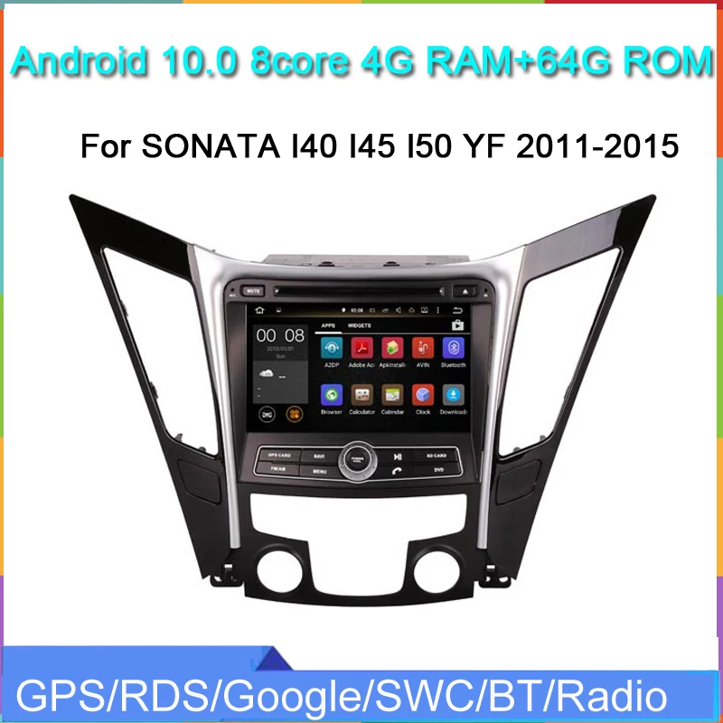 Автомобильный dvd плеер 2DIN android 10 для SONATA I40 I45 I50 YF 2011 2015 автомобильная аудиосистема