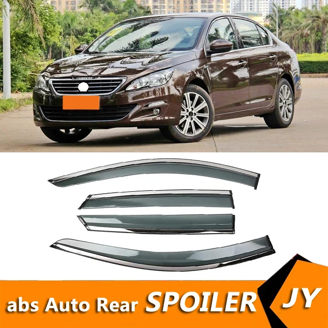 

For Peugeot 408 2014-2018 Window Visor Vent Shades Sun Rain Deflector Guard For Peugeot 408 Auto Accessories 4PCS/SET