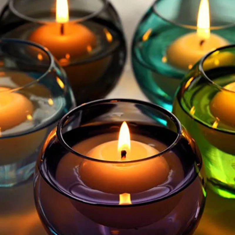 

10pcs Unscented Small Floating Candles For Wedding Party Event New Year Christmas Decoration Home Decor Candles
