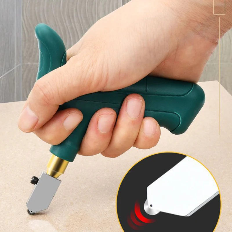 Glass Tile Cutter Tool Kit 2 In1 Portable Hand Tool Hard Alloy 6mm Knife Wheel For DIY Home Glass & Tile Cutter Mirror Cutting
