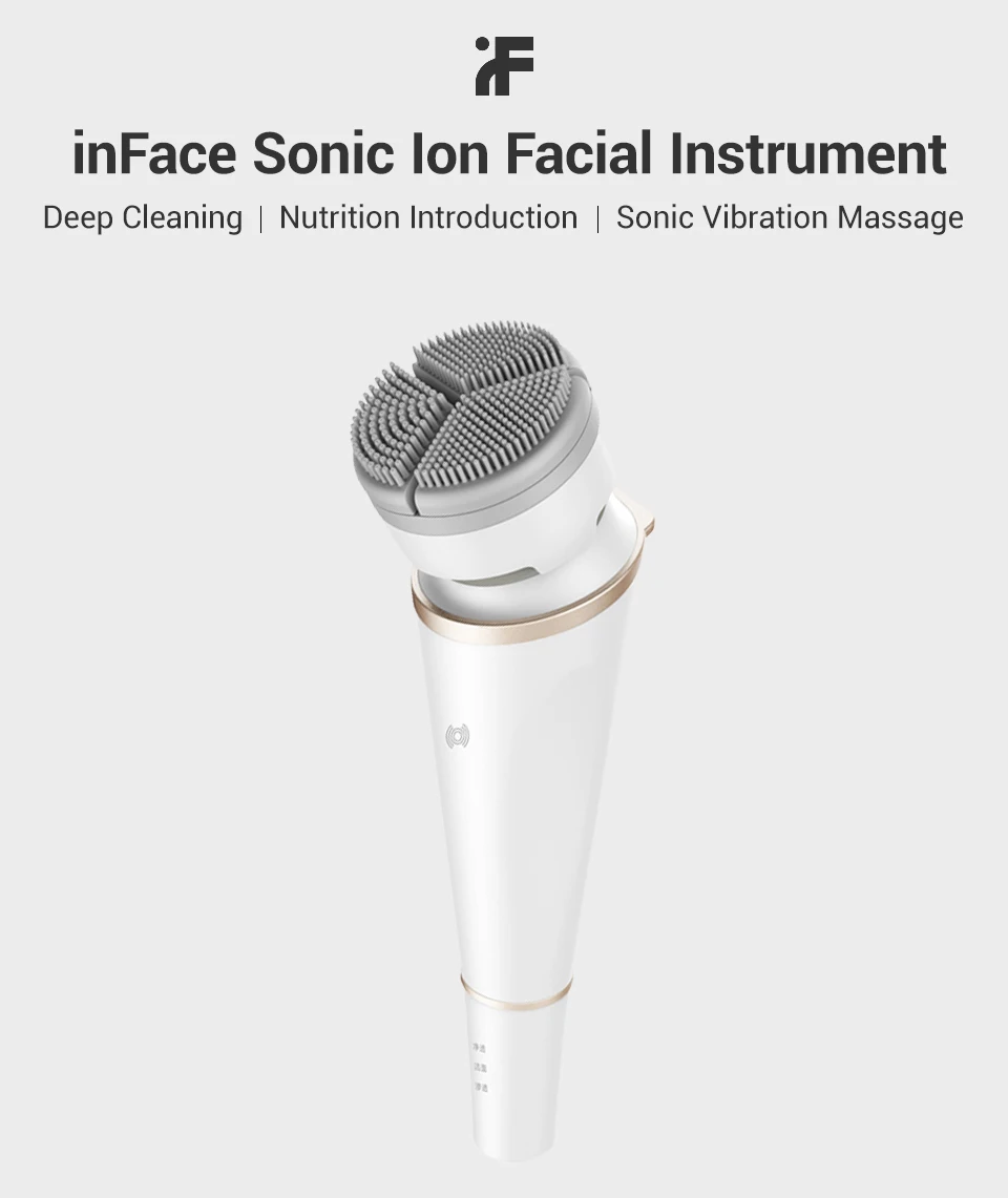 Xiaomi Mijia inFace электронный звуковой Очищающий Инструмент для массажа лица Уход за кожей для очистки масла грязи макияж массажер