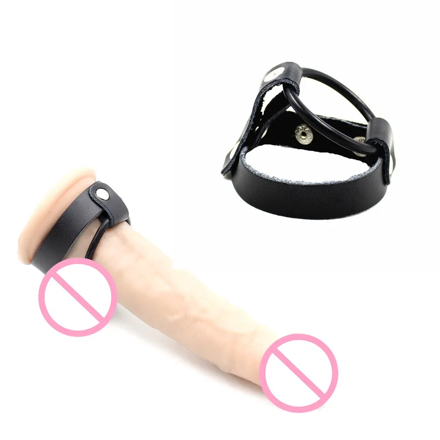 Фетиш мягкое резиновое кольцо на Пенис задержки кожаный ремешок пенис одежда