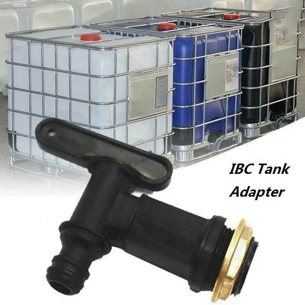 

1/2PCS Plastic Tap And Nut For Water Butt Rain Barrel Quality Snap Fit Black Replacement Water Butt Tap