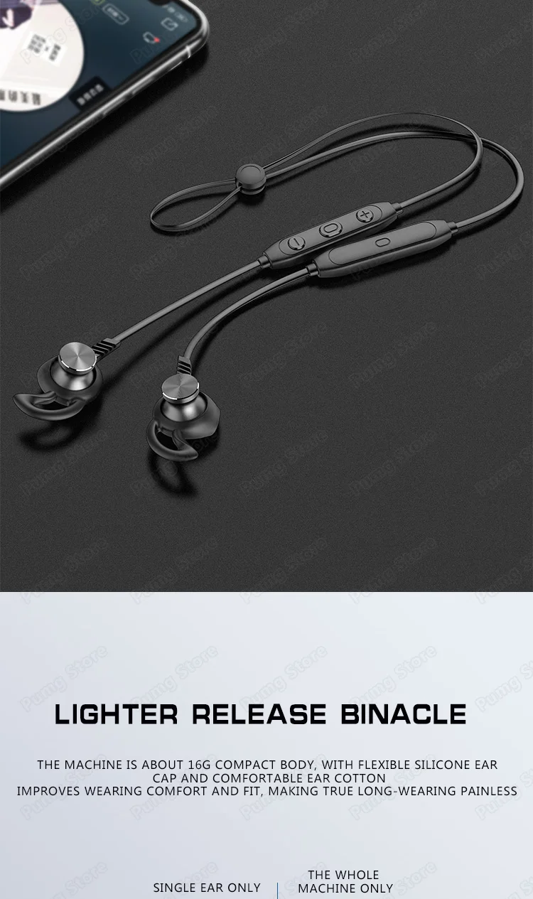 Langsdom Neckband Sports Bluetooth Earphone L5B portable super Bass stereo with Microphones Wireless gaming Headset L5 for music