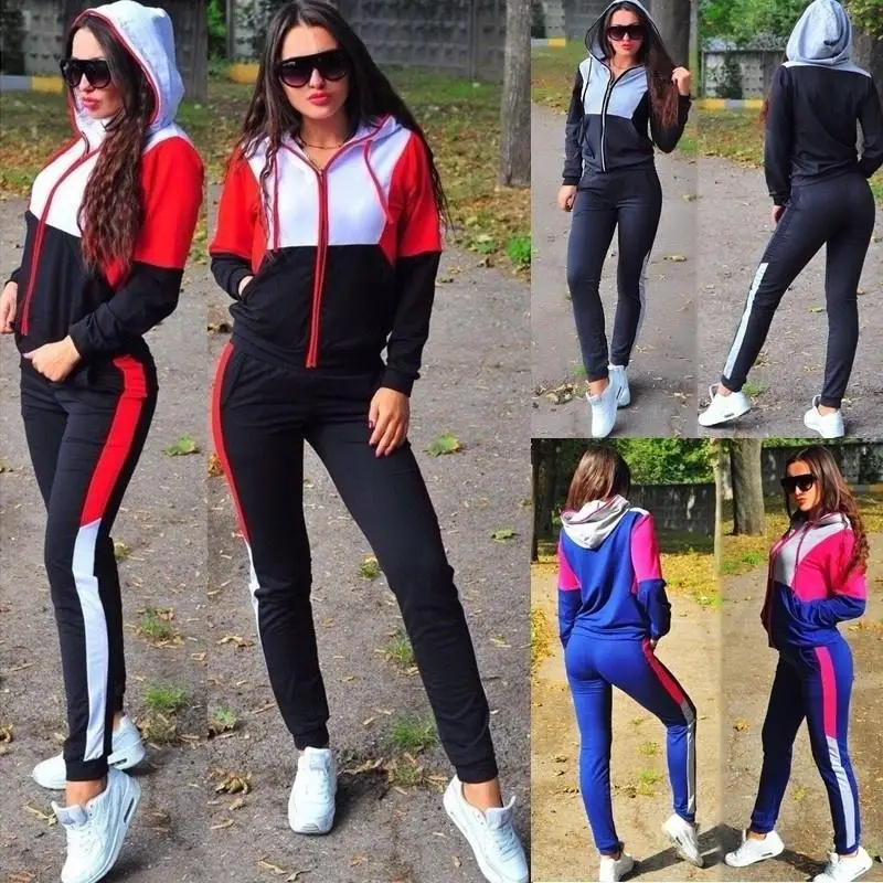 

ZOGAA Knitted Two-piece Casual Sports Suit