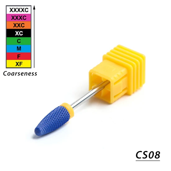 CS08 STZ 1 шт. керамические сверла для ногтей Маникюрные роторные фрезы электрические пилочки для ногтей Гель-лак для удаления педикюра аксессуары CS01-27 - Цвет: CS08