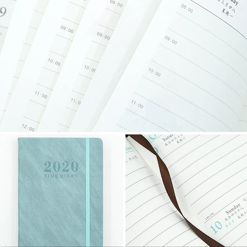 2020 эффективность планировщик журнал органайзера А5 блокнот и еженедельный