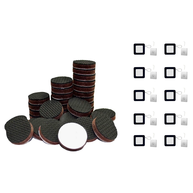 

1 шт., противоскользящие напольные протекторы с 10 наборами