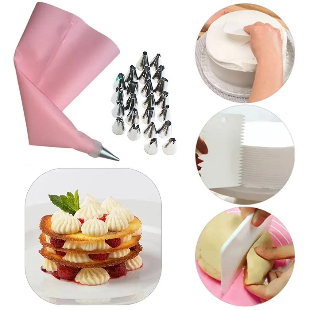 Decorating Mouth 26pc Small Pacifier 12 Inch Portable Bag Cake Set Baking Tools |