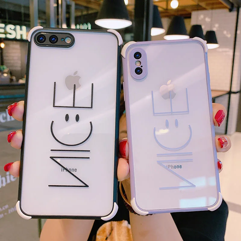 Модные брендированные матовые soft shell Iphone11pro XS XR Max простой модный стиль iPhone6s /7/8 /Plus