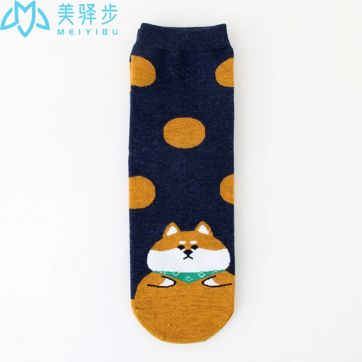 12 Pairs Per Set Dot Women's Socks Cute Cartoon Dog Puppy Socks Hot Sales Women's Socks.