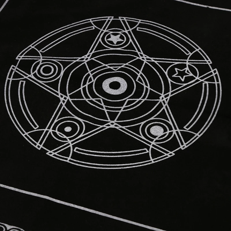 2021 НОВЫЙ 49x49 см Pentacle Таро скатерть Гадания и предсказания игральные карты