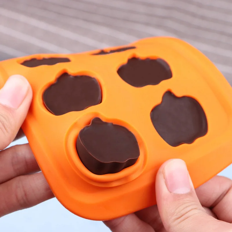 Силиконовая форма для Хэллоуина тыквы DIY шоколадное печенье клейкая Конфета