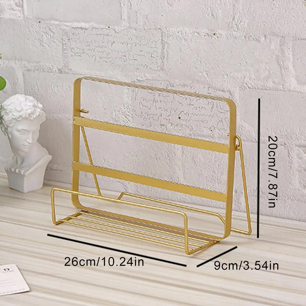 Инновационная простой из кованого железа настольная подставка для книг фото