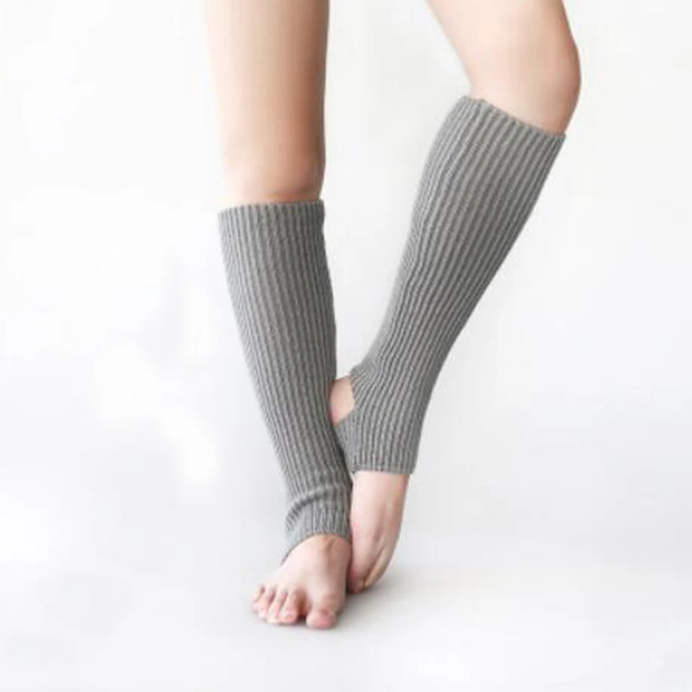 Женские модные вязаные гетры носки для йоги леггинсы зимние крючком Чехлы