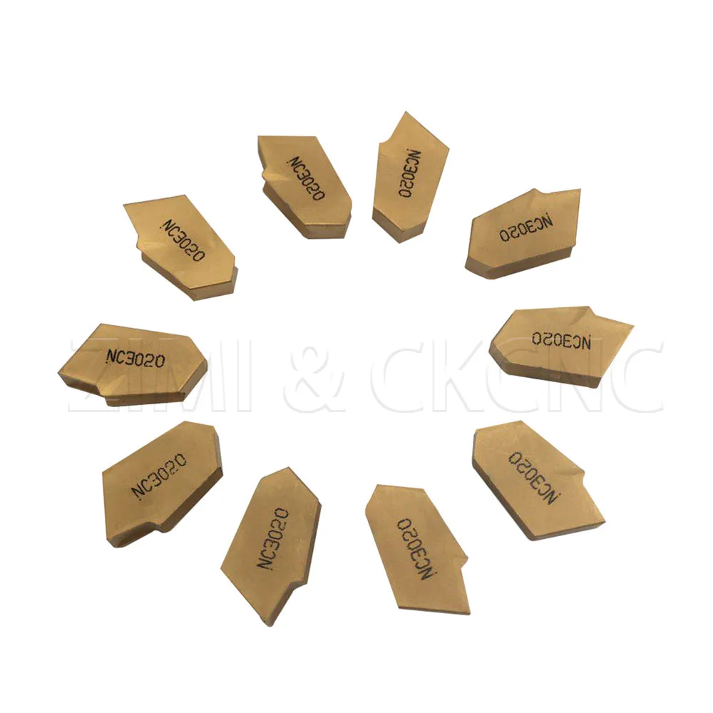 

GBJ SP400 NC3020 Slotted Carbide Inserts Parting And Grooving Metal Tool Lathe Tool Grooving Turning Tool