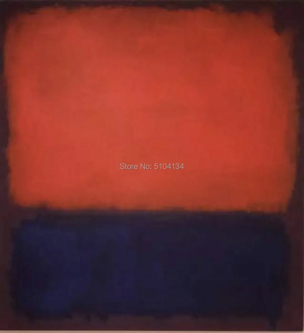 

Hand Painted Mark Rothko Abstract American Style Oil Painting Canvas Unframed straw art Home decor gift on the wall