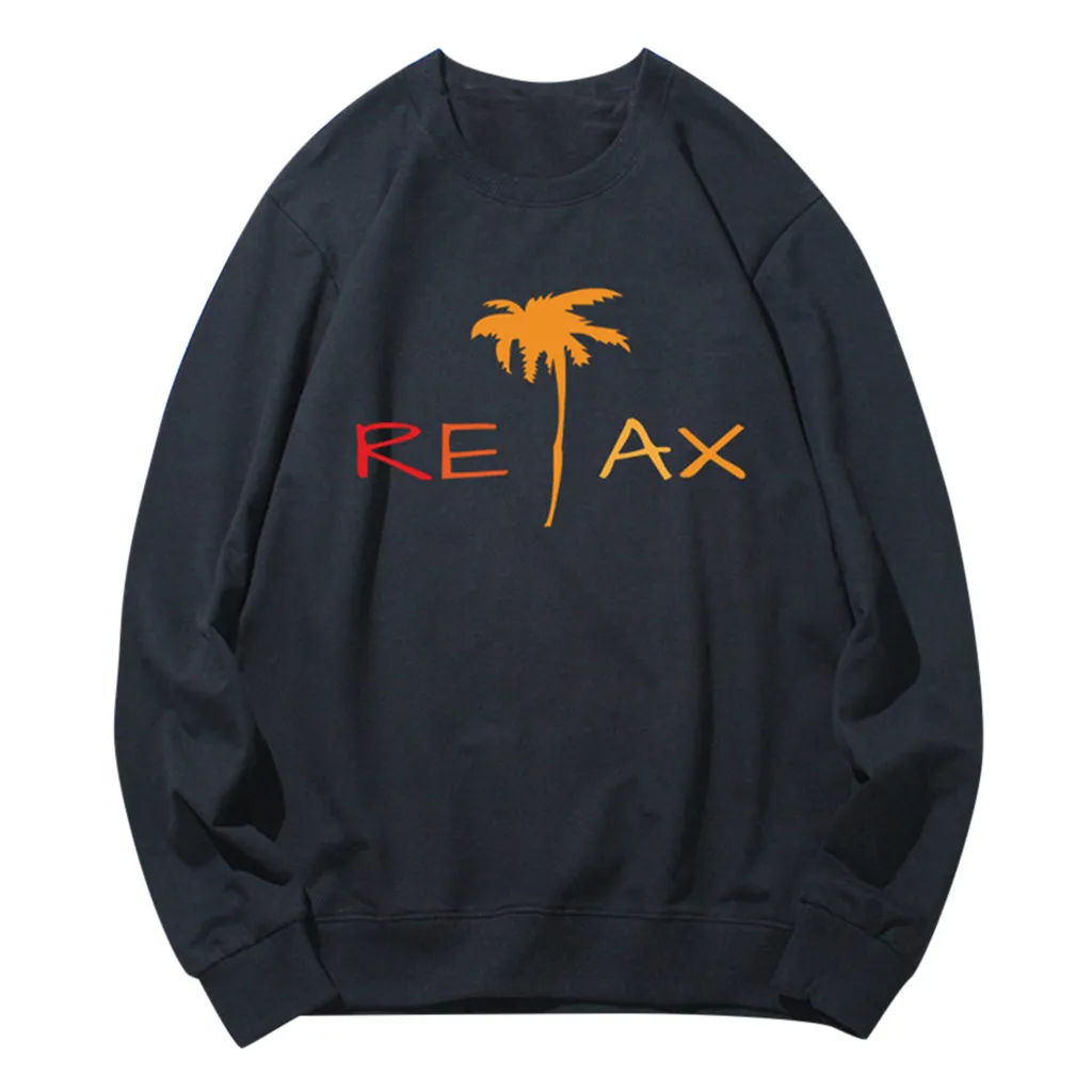 Мужские и женские свитшоты с длинными рукавами для отдыха на осень зиму