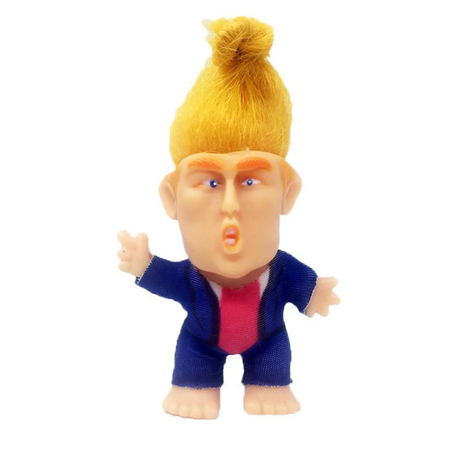 Кукла Тролль Трамп Дональд США игрушка пародия игра с волосами на волю