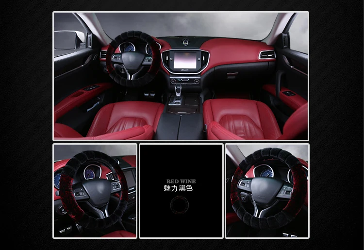 Плюшевый теплый автомобильный чехол на руль из искусственного меха для mitsubishi montero outlander 3 xl pajero 2 3 4 sport space star