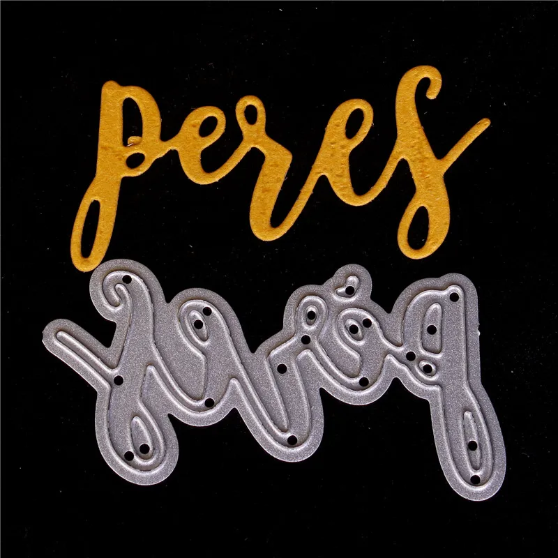 

Металлические Вырубные штампы с французскими надписями для рукоделия, скрапбукинга, вырезанные Новые 2018 разрезания для детской искусствен...