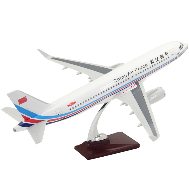 

47cm Resin Airplane Model Boeing 737-800 Airbus A320 Aircraft Model 1:144 China Air Force Gift Decoration Resin Material Toys