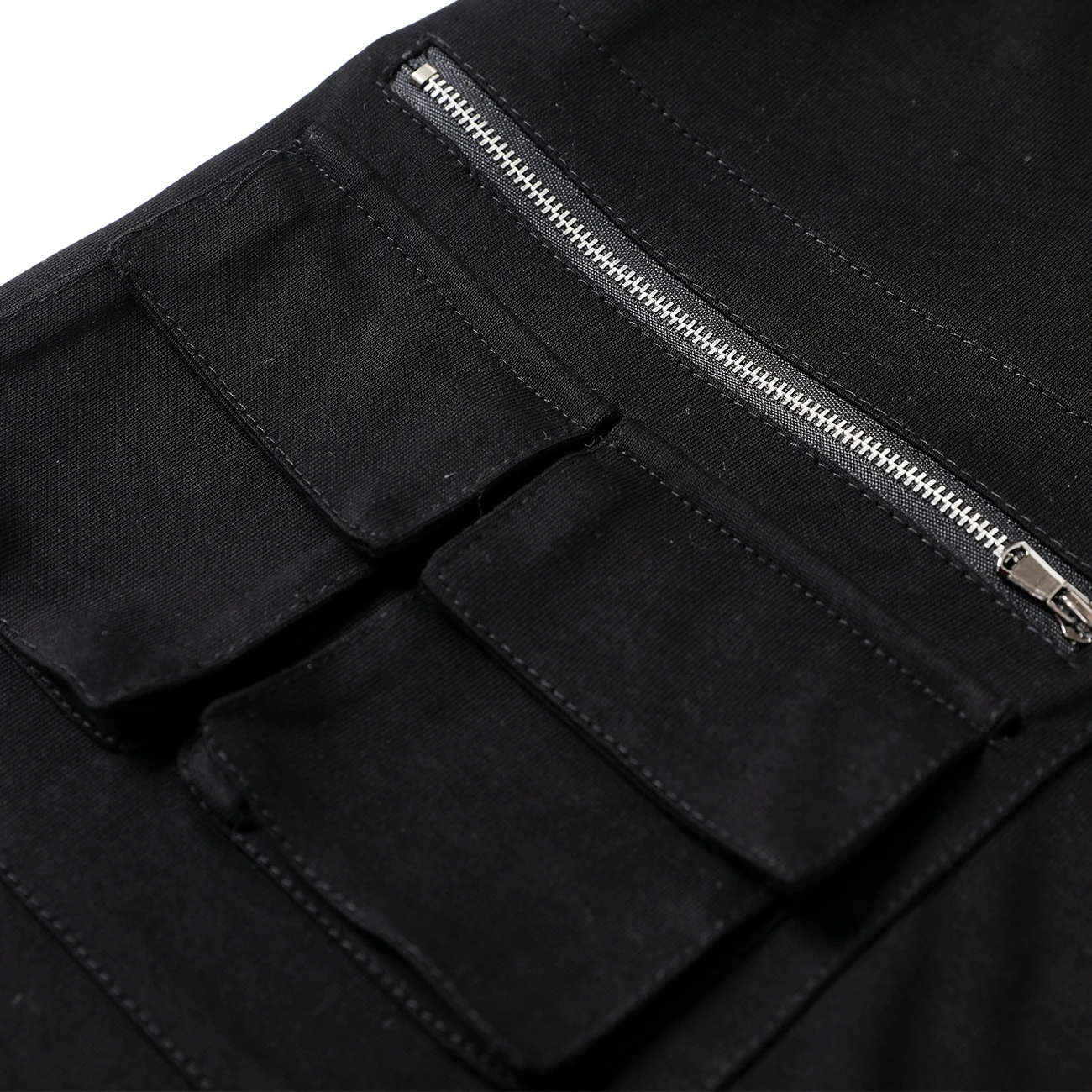 

11 BYBB'S DARK Hip Hop T-Shirt Men Summer Zipper Pockets Print Oversize Tshirt Streetwear Functional Harajuku Short Sleeve Shirt