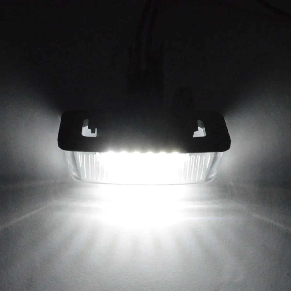 

2pcs 12V 18LED Car License Plate Lights SMD Replacement for Toyota Corolla Car Signal Lamp New 68x23x42mm