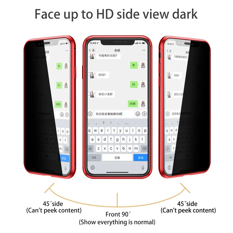 360 Магнитный защитный стеклянный чехол для Iphone 11 12 Pro Max чехлы бампер 7 8 XR X Xs 6 6s Plus
